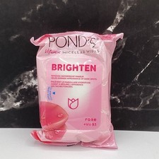 Pond  s Brighten Rose Micellar Facial Wipes 25 Count Each  1 Pack 