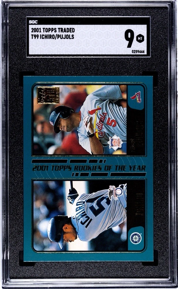 イチロー ルーキー‼️TOPPS TRADED ICHIRO PUJOLS RC 2001 Topps Traded Albert Pujols & Ichiro Suzuki Rookie Card #T99