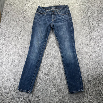 Lucky Brand Lolita Jeans Women 0 Blue Cotton Denim Skinny Stretch Faded Workwear