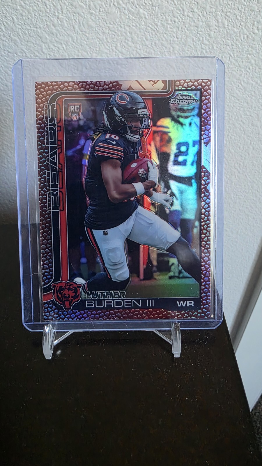 2025 Topps Chrome - Rookies Luther Burden #334 Leather Refractor (RC)