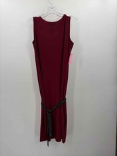 Pre-Owned Norma Kamali Red Size Small Midi Sleeveless Dress