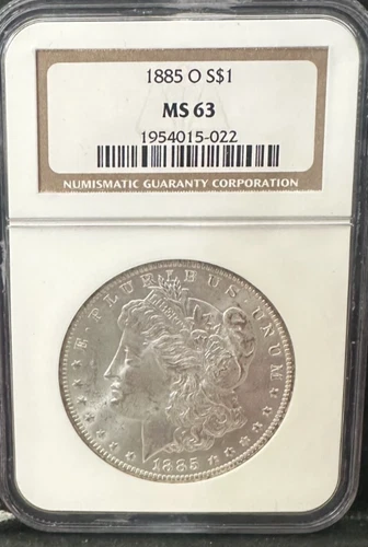 1885-O Morgan Silver Dollar NGC MS63 S$1 NEW ORLEANS Minted No Reserve
