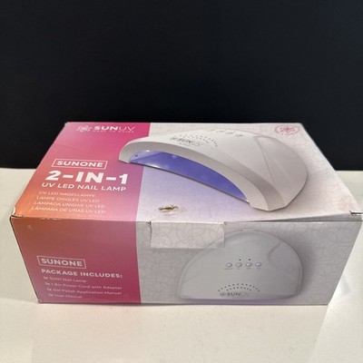 SUNUV SUN1 SUNONE 2-in-1 UV LED NAIL LAMP with  Box  & Power Cord 