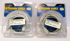Vintage Pair of 6ft PS2 Extension Cables Male-to-Female