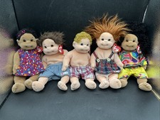 TY 10' Beanie Baby Kids Plush Dolls, 1992-1997, Lot of 5 retired