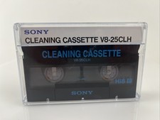 Sony 8mm/Hi8/Digital8 Camcorder Video Head Cleaning Cassette V8-25CLH 