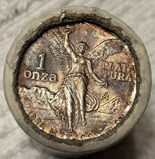 1984 Mexican Libertad Onza Roll Of 20 Coin 1 Oz Bank Sealed .999 Silver Unopened