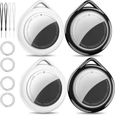 Air Tag Wallet Tracker 4-Pack Apple Mfi Certified | Find My Compatible, Waterpro
