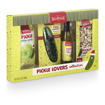 Maud Borup Pickle Lovers Collection Gift Set Chocolate Hot Sauce Gummy Candy