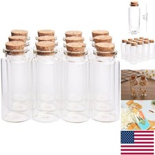 Mini 30ml Potion Jars - 12 Pack of Clear Glass Bottles for Keepsakes and Crafts