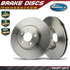 2x Front Brake Discs 320mm for Audi A4 B8 A5 8T3 A6 C7 A7 4KA Q5 8RB 2009-2025