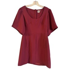 ASOS Women’s Burgundy Red Mini Dress Exaggerated Sleeves Cocktail Party Size 8