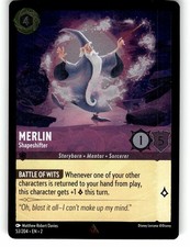 Merlin 53/204 Disney Lorcana Rise of the Floodborn Rare, Cold Foil NM