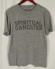Spiritual Gangster Women's Gray T Shirt Size MEDIUM