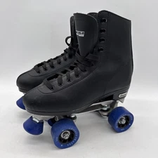 Chicago Skates 405 Men’s Size 7 Black Inline Skates Blue Wheels Pre-Owned