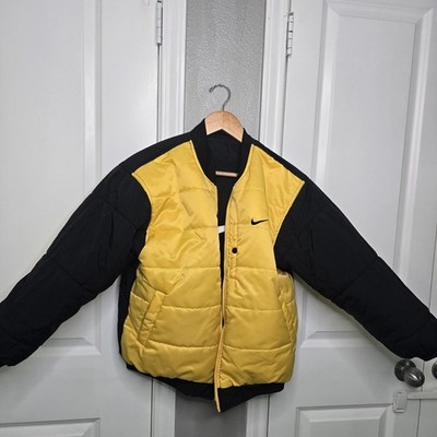 VTG Nike Bumble Bee Black & Yellow Reversible Jacket Y LG 14-16 VGC *read*