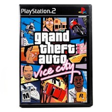 Grand Theft Auto: Vice City  Map Poster - PS2 CIB, Pristine Scratch-Free Disc