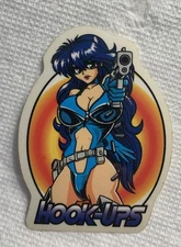 Vintage skateboard sticker Hook-Ups Girl NOS Stussy Vision Deck Art Lost Blind 1