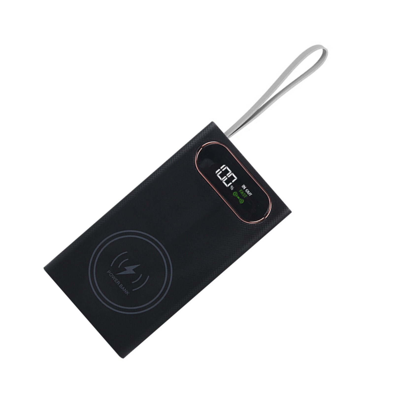 12-Slots 18650 Soldering Free Power Bank Case DIY Kit w/ 15W Wireless Charging