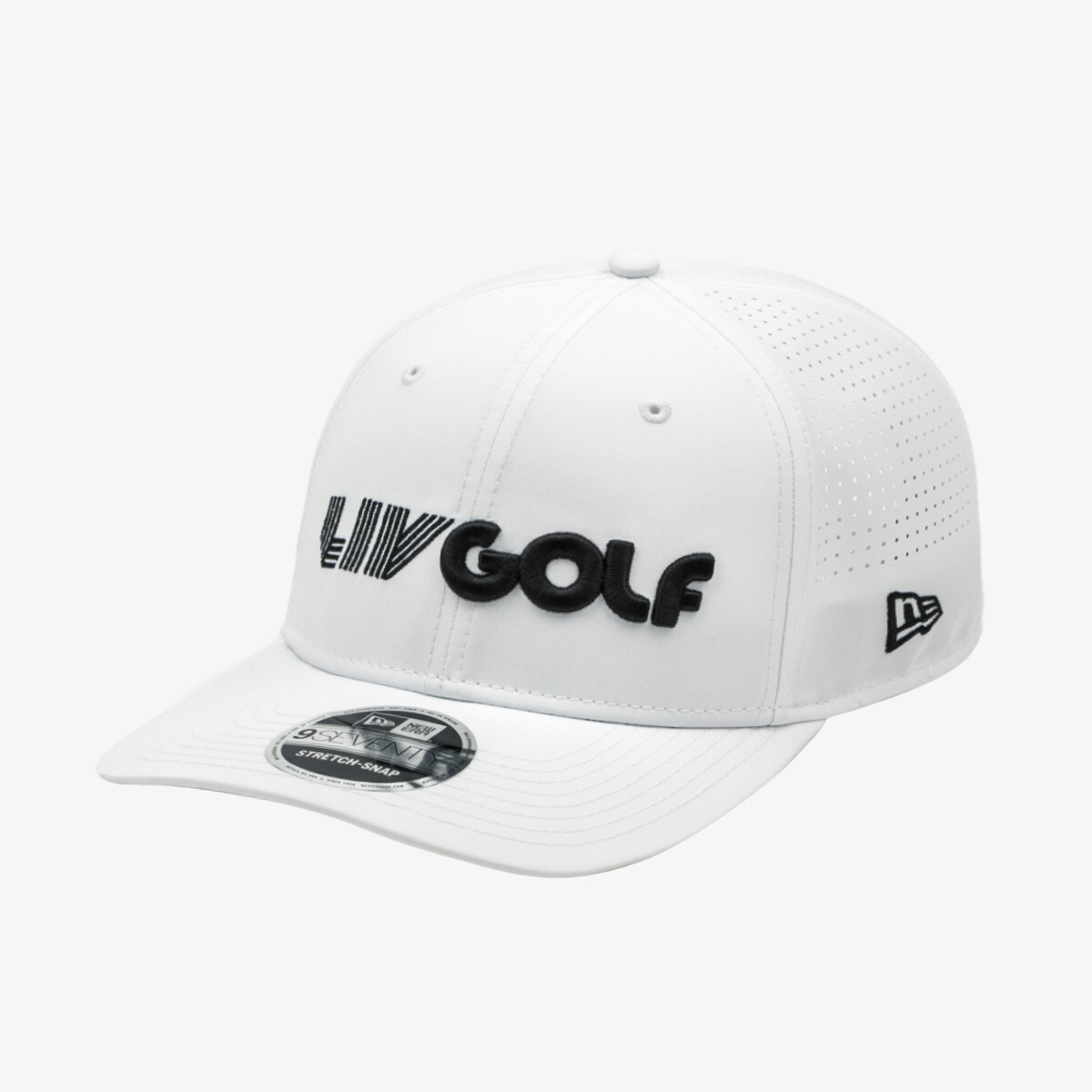 [New Era]★GOLF★WORD MARK BALL CAP New Era Golf 2025 LIV Word Mark Logo Stretch Snapback, White