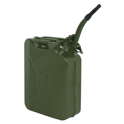New 20L 5Gallon Military Style Jerry Green Can Tank Storage Steel 2pcs - Picture 11 of 11