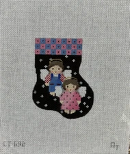 Angels Mini Stocking CT-692 Associated Talents Handpainted Needlepoint Canvas