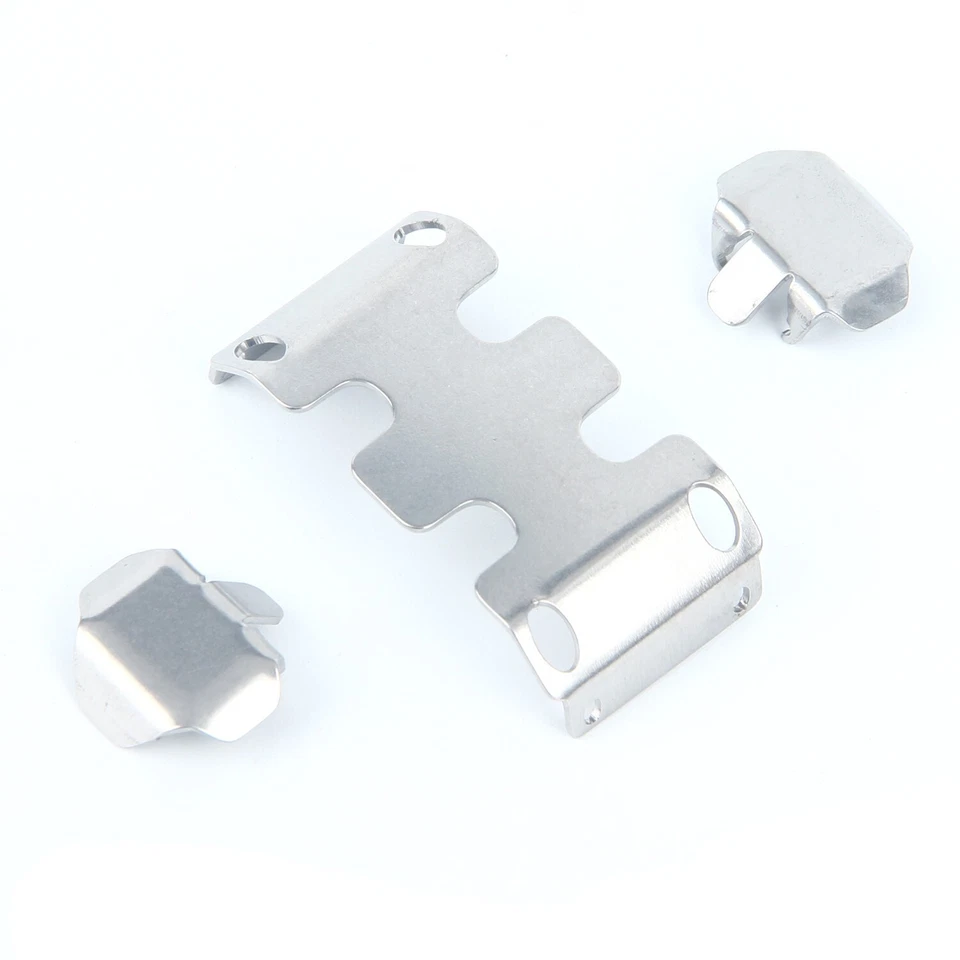 LCX Stainless Steel Chassis Armor Skid Plate Guard Axle Guard for Axial SCX24 - Image 4 of 4