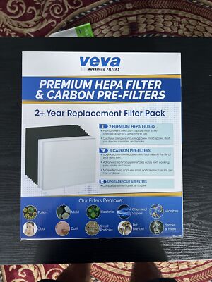 VEVA Premium EPA  Advanced Filters For AP-1512HH Air Purifiers Model CW2HEPA