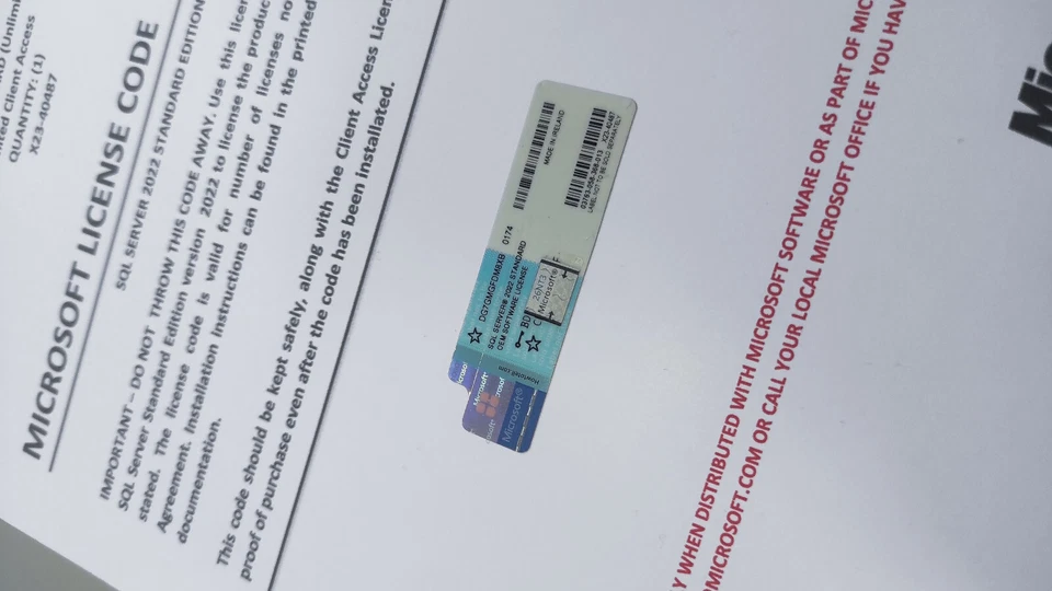 SQL Server 2022 Standard Unlimited Cores & unlimited User CALs License & DVD - Image 2 of 4