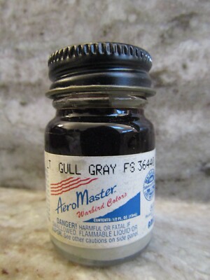 AEROMASTER - WARBIRD COLORS - .5 oz ENAMEL PAINT - LIGHT GULL GRAY