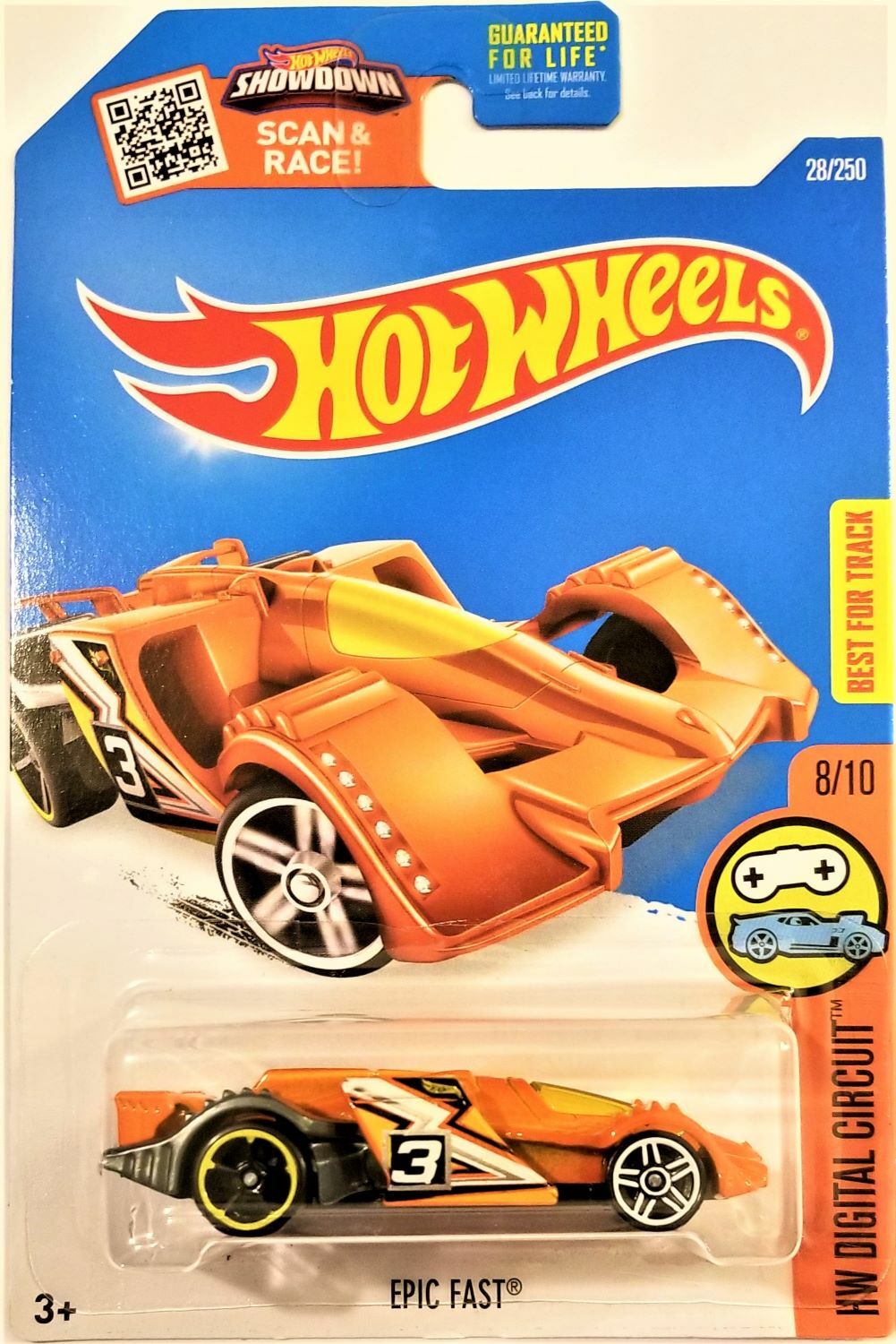 Hot Wheels - 2016 HW Digital Circuit 8/10 Epic Fast 28/250 (BBDHP59)