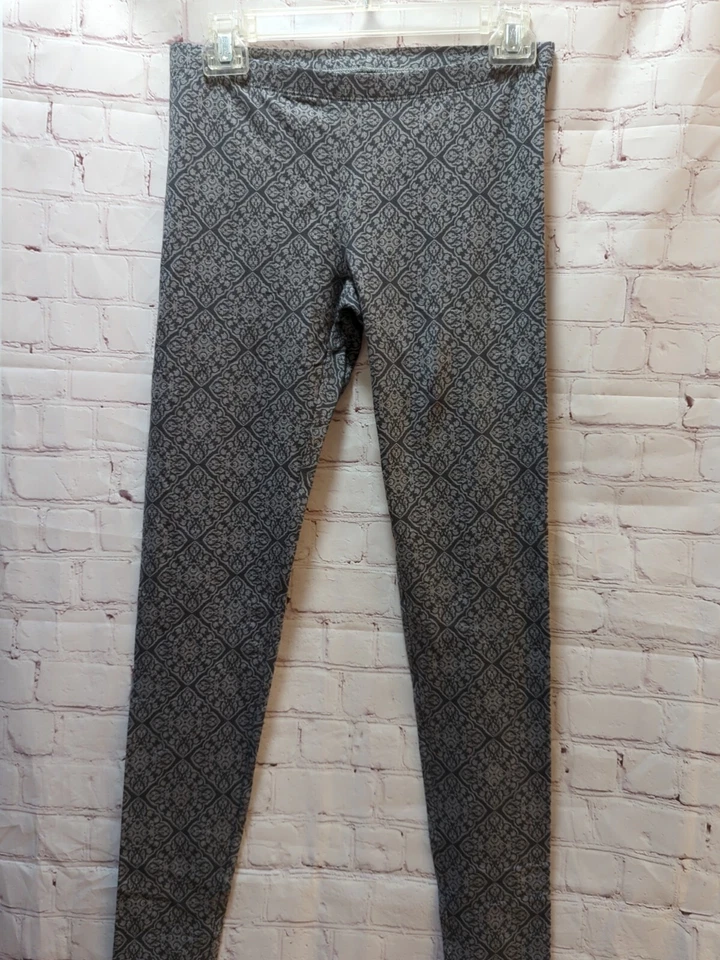 Arizona JC Penney Gris Encaje Estampado Algodón Spandex Junior Leggings Mujer M Mediano Foto 2 de 4