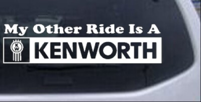 #ad My Other Ride Is A Kenworth Car or Truck Window Laptop Decal Sticker $17.79