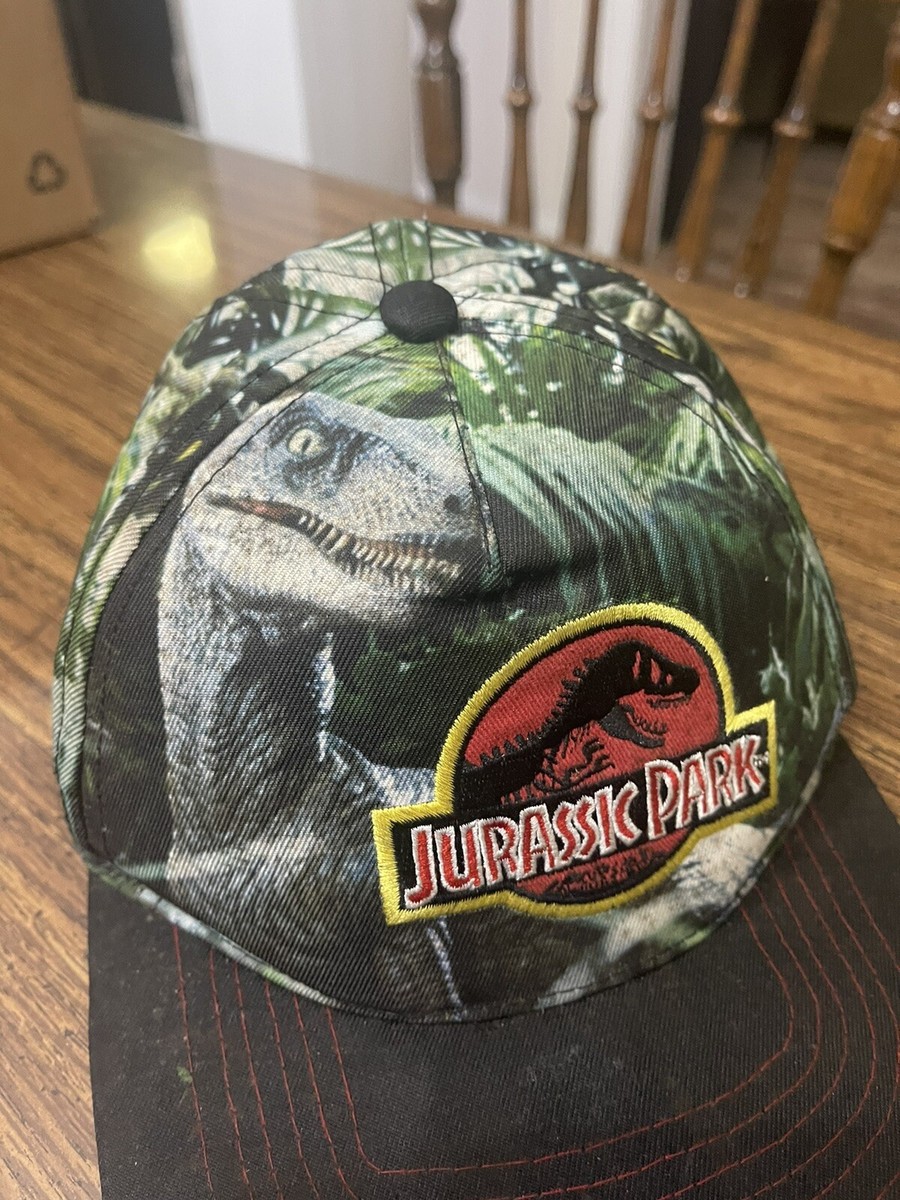 Jurassic Park Hat Youth Snapback Green Jurassic World All Over Cap