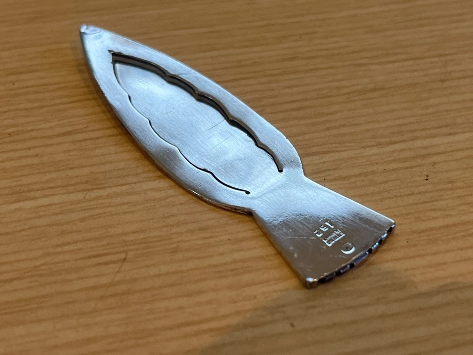 Marcador de plata esterlina Georg Jensen #152 diseño de cardo escocés 3 1/4 pulgadas Foto 4 de 4