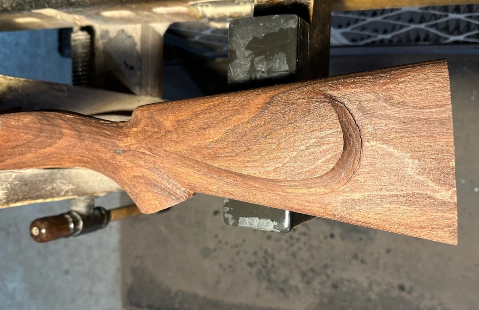 Culata de rifle Mauser 98 de acción corta semientrada negro nogal cañón de 1/2 pulgada Foto 3 de 4