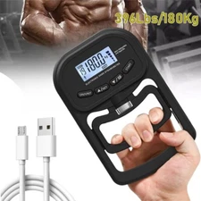 Grip Strength Tester 396Lbs/180Kg Digital Hand Dynamometer Grip Strength Meter.