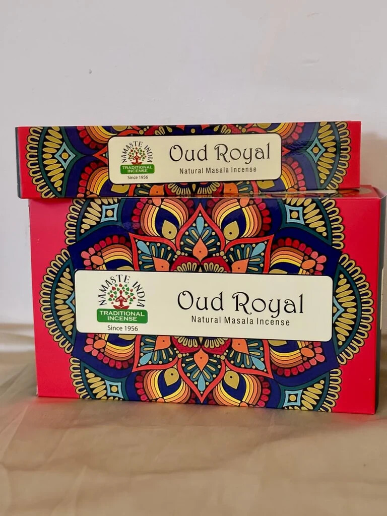 Namaste India Agarbatti Oud Royal Masala Fragrance Incense Sticks 15g X 12 Pack