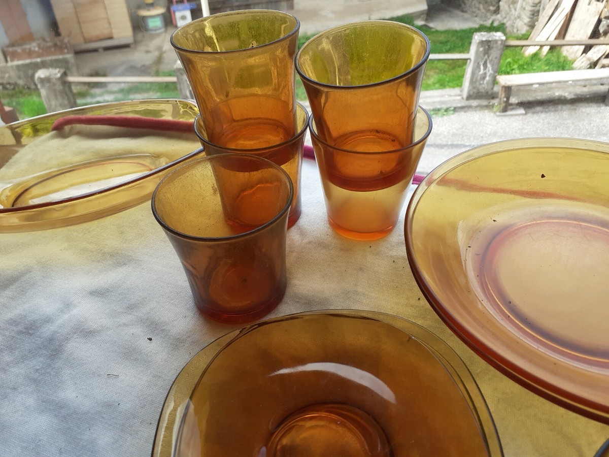5 verres vintage vereco - Arts de la table