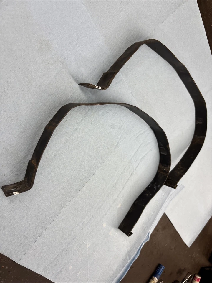 1974 Vintage Snowmobile John Deere 500 Gas Tank Straps - Image 2 of 2