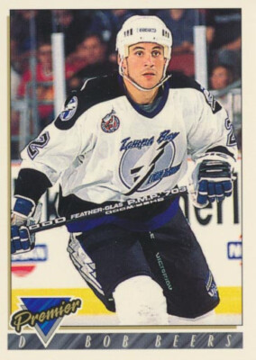 1993-94 Topps Premier #44 BOB BEERS - Tampa Bay Lightning