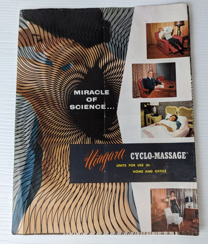 Vintage Niagara Cyclo-Pad Brochure pamphlet Massage Equipment Ad Springfield MA
