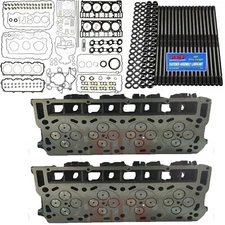 ORinged 18mm Cylinder Heads ARP Mahle Full Gasket Set Fits Ford Powerstroke 6.0L