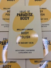 LOT OF 30 ISLE OF PARADISE BODY BRILLIANT BRIGHT BODY POLISH 5ML*30=150ML