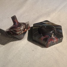 ANDY DAVIS, Glass Art Spinning Hex Top Base, Ultra Run , 261J