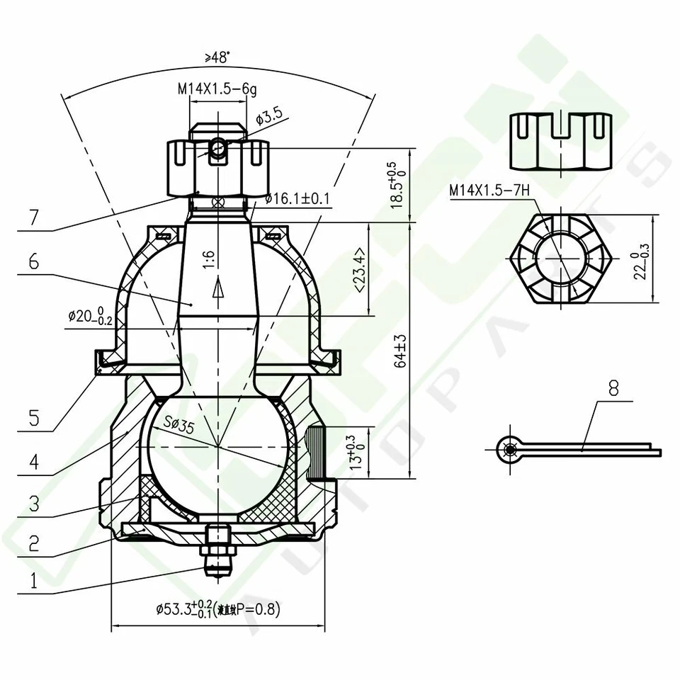 10pcs Complete Front Suspension Kit For 93-02 Chevrolet Camaro Pontiac Firebird - Image 2 of 4