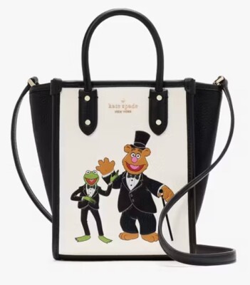 Muppets x Kate Spade Ella Mini Tote Kermit Fozzie Purse Bag