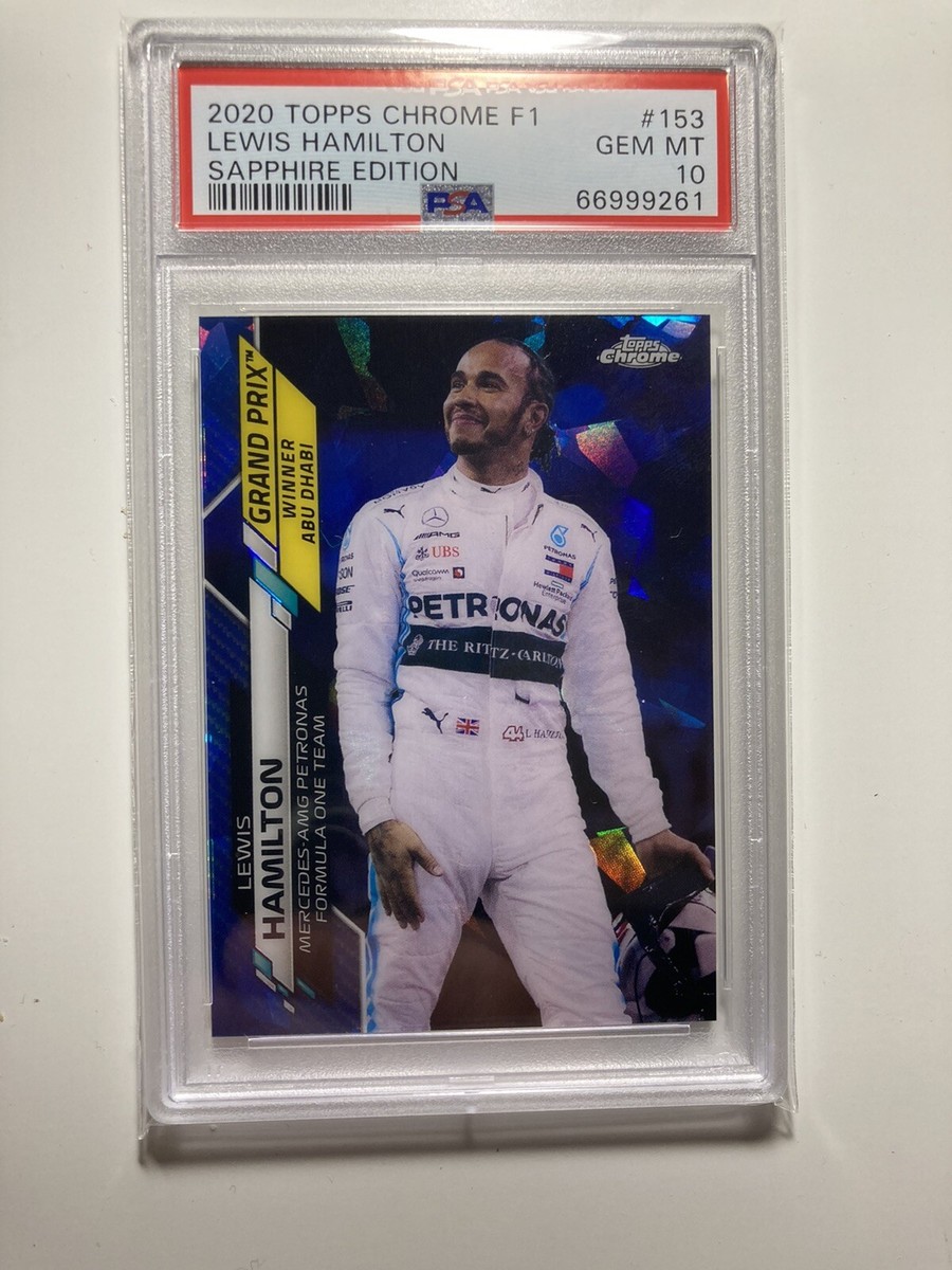2020 Topps Chrome F1 Sapphire Edition Lewis Hamilton #153 PSA 10 