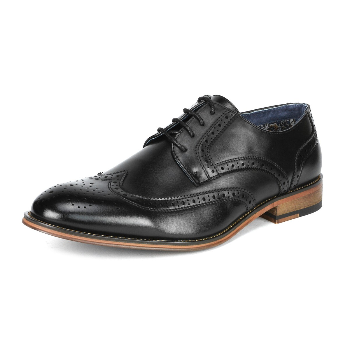mens black dress shoes wide fit Brown Leather Oxford Shoes: Wide Fit – BigShoes