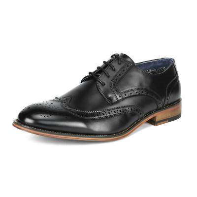 Men's Wide Dress Shoes Brogues Derby Shoes Formal Oxford Wide Fit Shoes